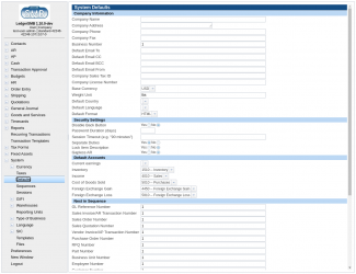 1.9 configuration screen
