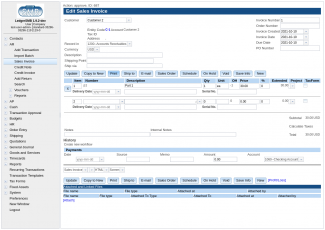 1.9 Sales invoice entry